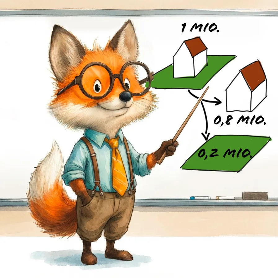 Immobilienfuchs — Illustration zum Schwerpunkt Immobilien